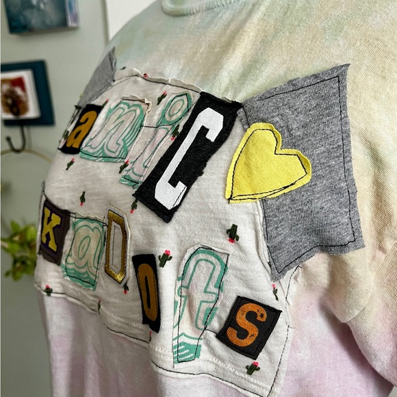 Ransom Note Tee Shirt - Sherbet Tie Dye - Picture 6 of 10